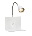 Kinkiety w stylu skandynawskim - Markslojd LOGI Kinkiet 1L Biały 107140 - product 1