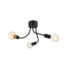 Lampy sufitowe loftowe - industrialne - Markslojd MEDUSA Sufitowa 3L Czarna/Szary 107930 - product 1