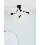 Lampy sufitowe loftowe - industrialne - Markslojd MEDUSA Sufitowa 3L Czarna/Szary 107930 - product 2