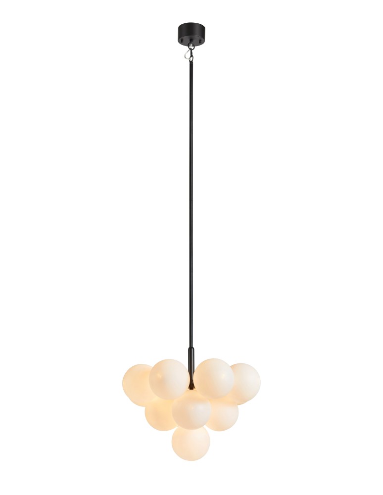 Lampy wiszące kule - Markslojd MERLOT Wisząca 13L Czarna/Biały 107911 - produkt kolory-swiatla.pl 1