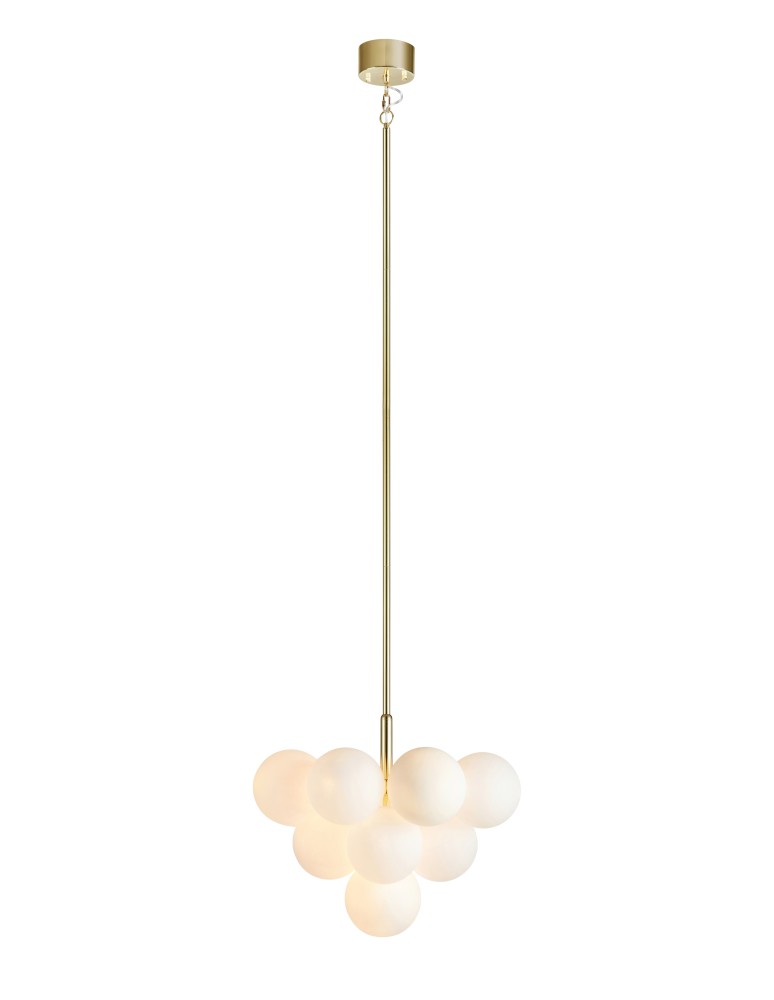Lampy wiszące kule - Markslojd MERLOT Wisząca 13L Złoty/Biały 107903 - produkt kolory-swiatla.pl 1