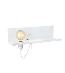 Kinkiety w stylu skandynawskim - Markslojd MULTI Kinkiet/Półka USB 1L Biały 106969 - product 1