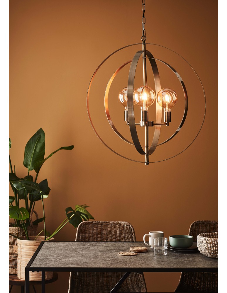 Lampy wiszące - Markslojd ORBIT Wisząca 3L Antyczny 107941 - product kolory-swiatla.pl 2