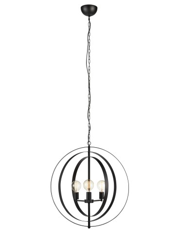 Markslojd ORBIT Wisząca 3L Matowy Czarna 107942