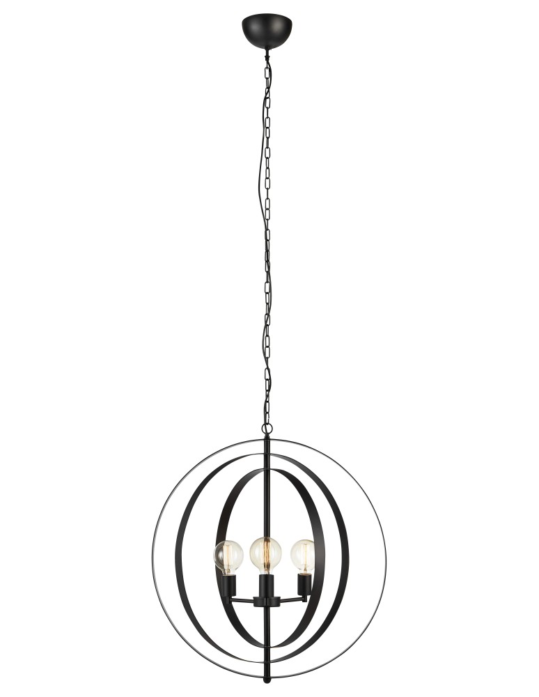 Lampy wiszące - Markslojd ORBIT Wisząca 3L Matowy Czarna 107942 - produkt kolory-swiatla.pl 1