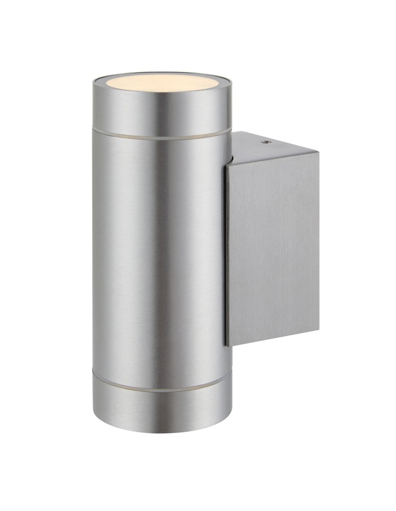 Kinkiety zewnętrzne - Markslojd PIPE Kinkiet 2L Aluminium IP44 107917 - produkt kolory-swiatla.pl 1