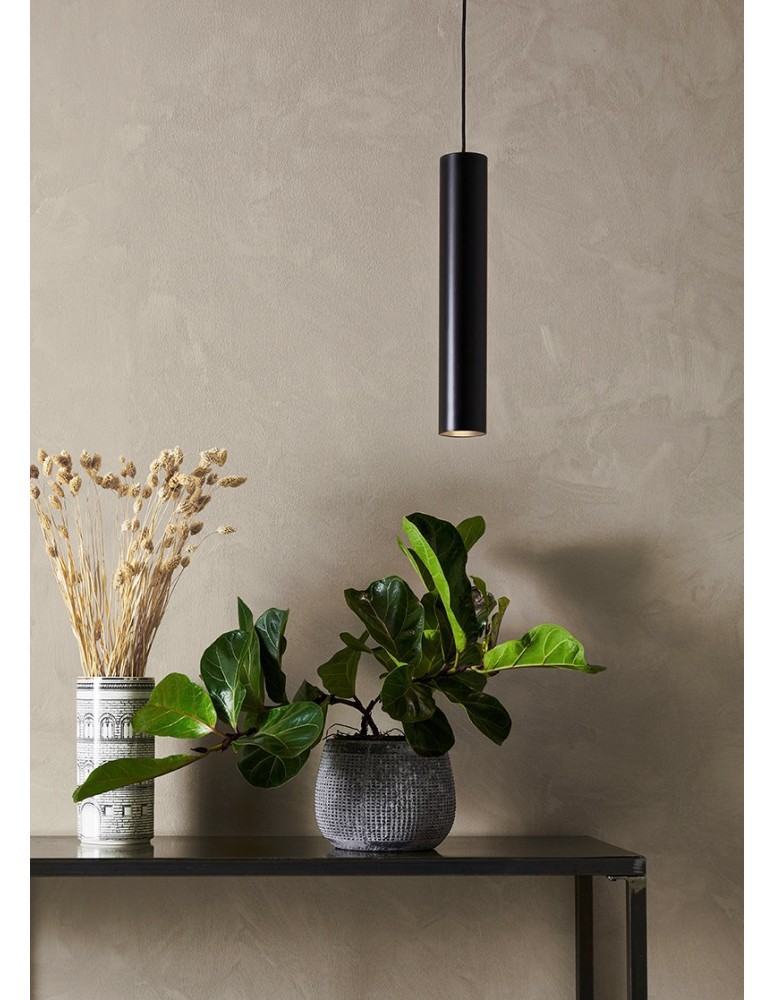 Lampy wiszące rurki - Markslojd RUBEN Wisząca 1L Czarna 107879 - product kolory-swiatla.pl 2