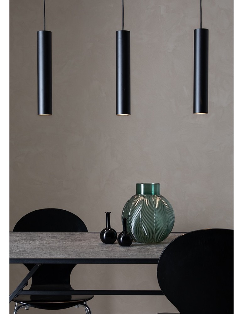 Lampy wiszące rurki - Markslojd RUBEN Wisząca 3L Czarna 107882 - product kolory-swiatla.pl 2