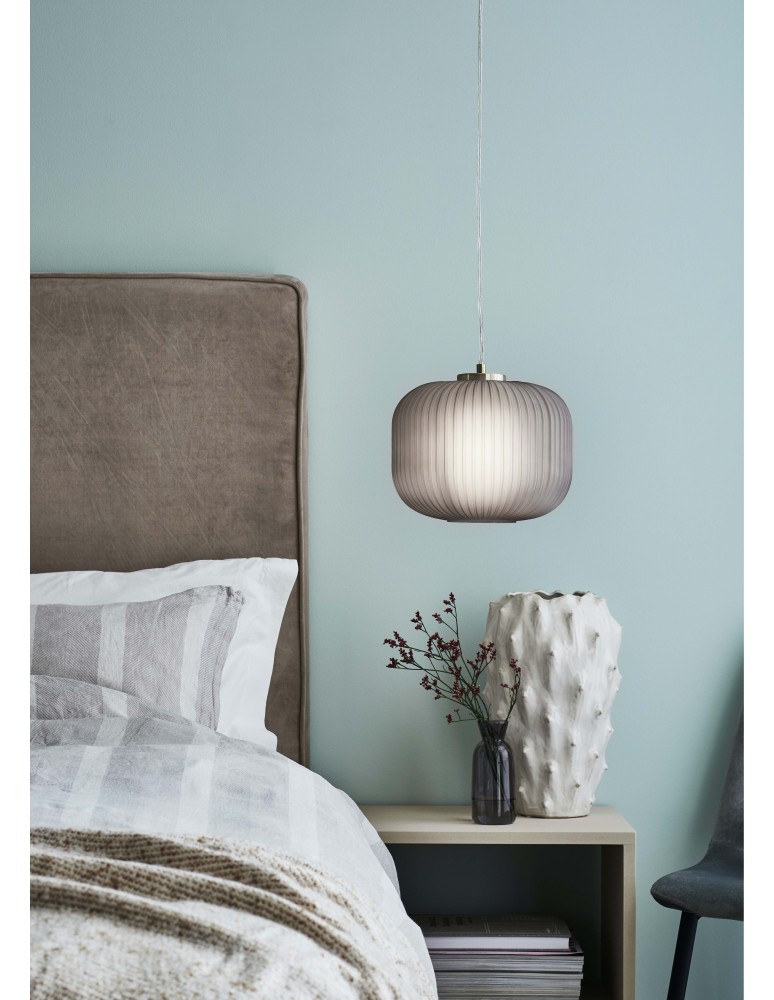 Lampy wiszące - Markslojd SOBER Wisząca 1L Złoty Szczotkowany/Przydymiony 107919 - product kolory-swiatla.pl 2