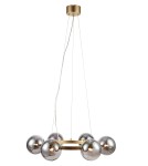 Lampy wiszące kule - Markslojd CIRCLE Wisząca 6L Złoty/Dymiony 108050 - produkt 1