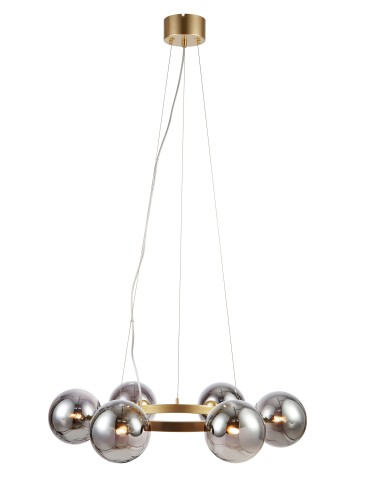 Markslojd CIRCLE Wisząca 6L Złoty/Dymiony 108050