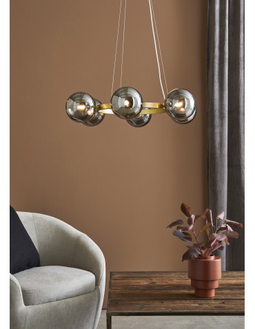 Markslojd CIRCLE Wisząca 6L Złoty/Dymiony 108050 - produkt 2
