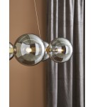 Lampy wiszące kule - Markslojd CIRCLE Wisząca 6L Złoty/Dymiony 108050 - produkt 3