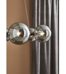 Lampy wiszące kule - Markslojd CIRCLE Wisząca 6L Czarny/Dymiony 108051 - product 3