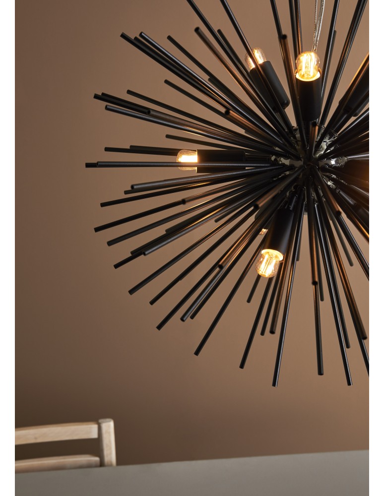 Lampy wiszące - Markslojd SOLEIL Wisząca 9L Czarny 108048 - produkt kolory-swiatla.pl 3