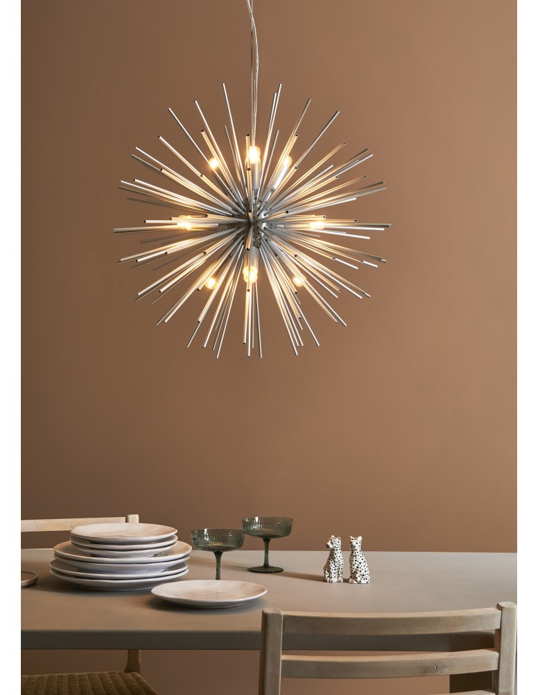 Lampy wiszące - Markslojd SOLEIL Wisząca 9L Srebrny 108049 - product kolory-swiatla.pl 2