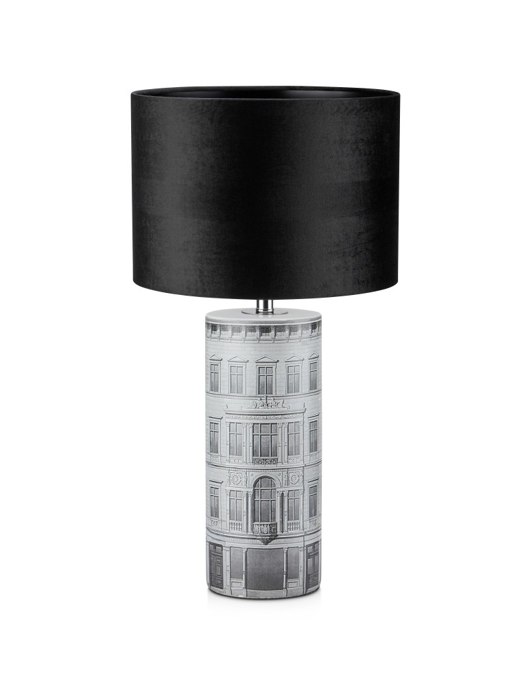 Lampy stołowe z abażurem - Markslojd ICHI Stołowa 1L Czarny/Szary 108103 - produkt kolory-swiatla.pl 1