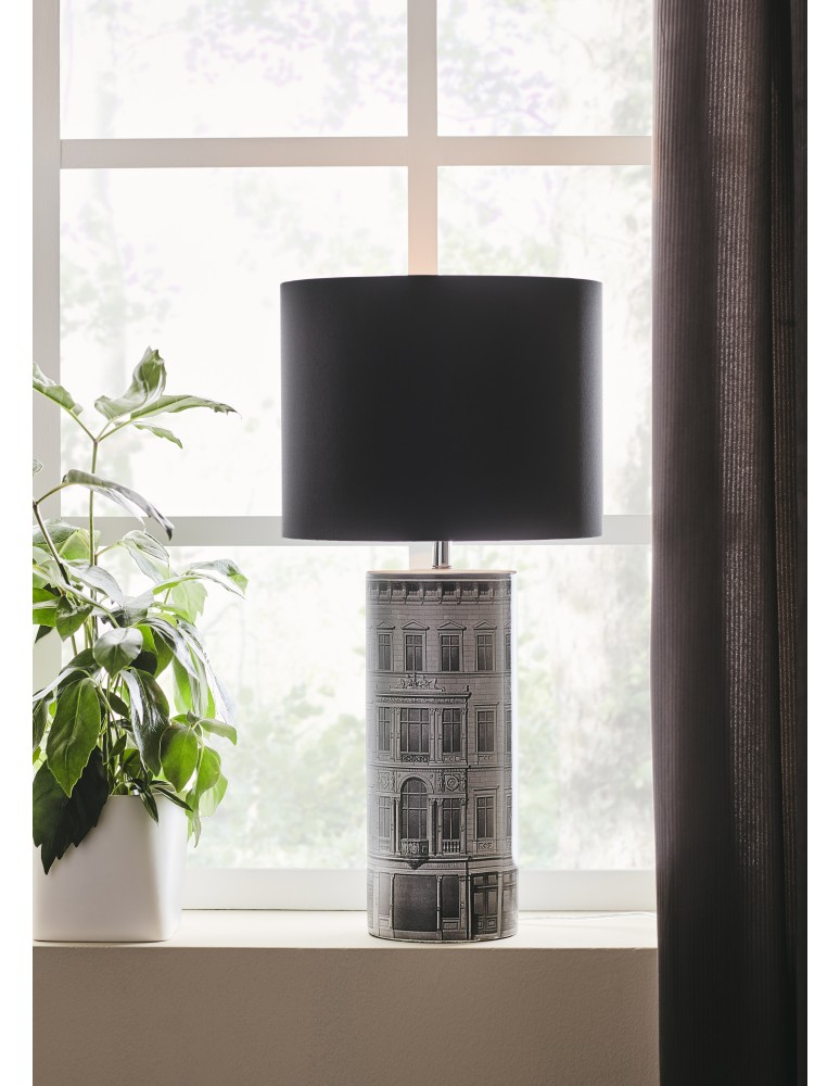 Lampy stołowe z abażurem - Markslojd ICHI Stołowa 1L Czarny/Szary 108103 - product kolory-swiatla.pl 2