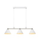 Lampy wiszące potrójne - Markslojd KLINT Wisząca 3L Biały/Stalowy 108075 - product 1