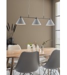Lampy wiszące potrójne - Markslojd KLINT Wisząca 3L Biały/Stalowy 108075 - product 2