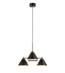 Lampy wiszące - Markslojd KLINT Wisząca 4L Czarny/Antyczny 108076 - product 1