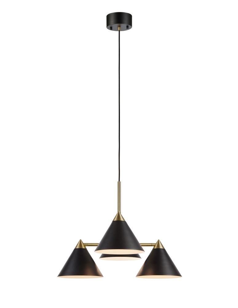 Lampy wiszące - Markslojd KLINT Wisząca 4L Czarny/Antyczny 108076 - produkt kolory-swiatla.pl 1