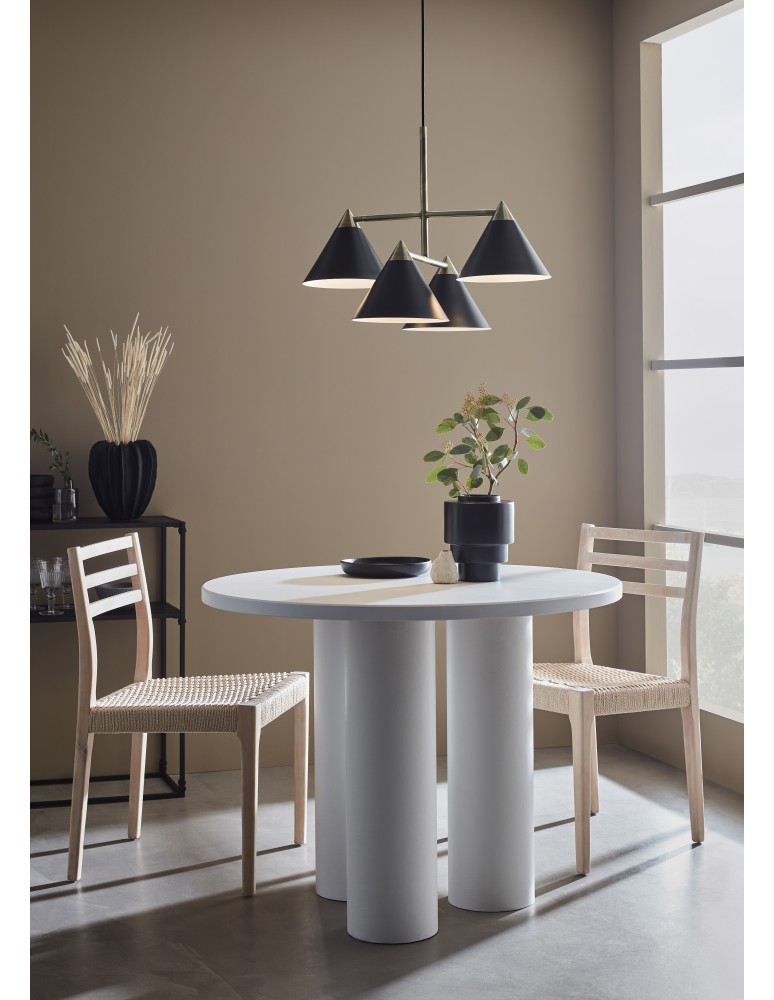 Lampy wiszące - Markslojd KLINT Wisząca 4L Czarny/Antyczny 108076 - product kolory-swiatla.pl 2
