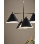 Lampy wiszące - Markslojd KLINT Wisząca 4L Czarny/Antyczny 108076 - product 3