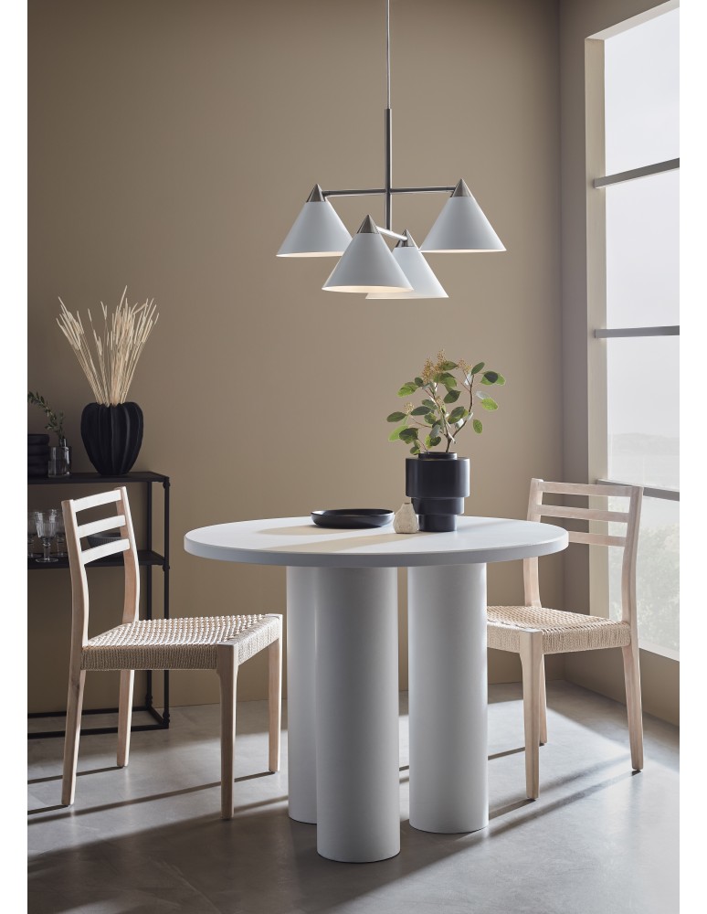 Lampy wiszące - Markslojd KLINT Wisząca 4L Biały/Stalowy 108077 - product kolory-swiatla.pl 2
