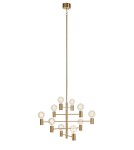 Żyrandole w stylu skandynawskim - Markslojd PARIS Wisząca 10L Ciemny Mosiądz 108117 - product 1