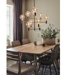 Żyrandole w stylu skandynawskim - Markslojd PARIS Wisząca 10L Ciemny Mosiądz 108117 - product 2