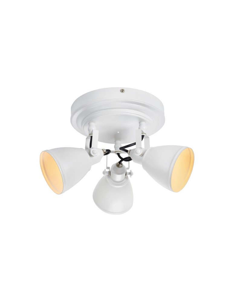 Lampy sufitowe łazienkowe - Markslojd FJÄLLBACKA Sufitowa 3L Biały IP44 108083 - produkt kolory-swiatla.pl 1