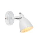 Kinkiety w stylu skandynawskim - Markslojd FJÄLLBACKA Kinkiet 1L Biały IP44 108084 - product 1