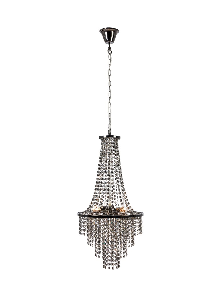 Żyrandole glamour - Markslojd ALLINGTON Wisząca 3L Czarny/Czarny Chrom 108124 - produkt kolory-swiatla.pl 1