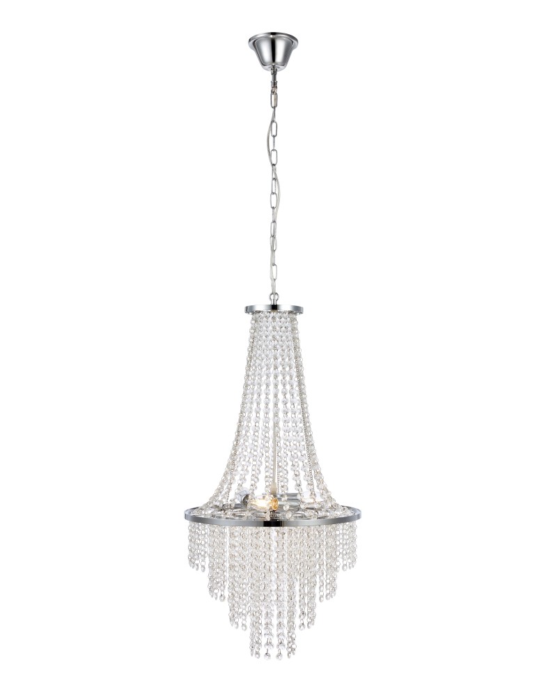 Żyrandole glamour - Markslojd ALLINGTON Wisząca 3L Przezroczysty/Chrom 108125 - produkt kolory-swiatla.pl 1