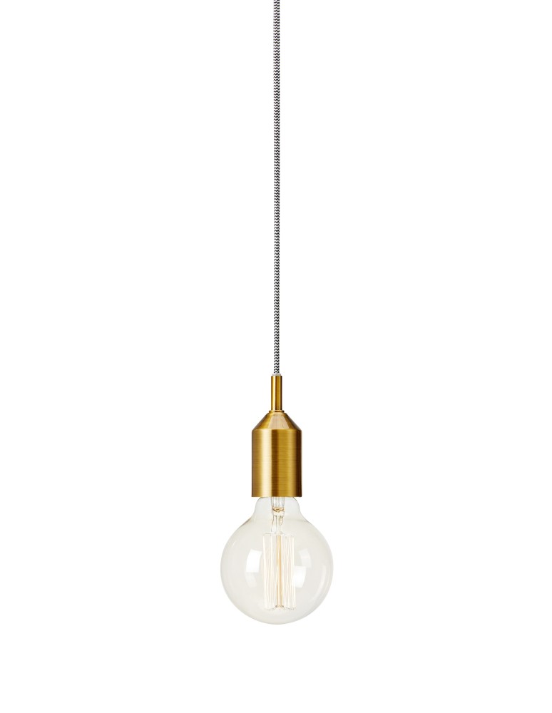 Lampy wiszące żarówki - Markslojd BRONX Wisząca 1L Brązowa 108098 - produkt kolory-swiatla.pl 1