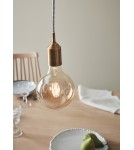 Lampy wiszące żarówki - Markslojd BRONX Wisząca 1L Brązowa 108098 - product 3