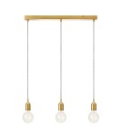 Lampy wiszące potrójne - Markslojd BRONX Wisząca 3L Prosta Brązowa  108097 - product 1