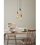 Lampy wiszące potrójne - Markslojd BRONX Wisząca 3L Okrągła Brązowa 108099 - product 2