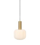 Lampy wiszące - Markslojd SOBER Wisząca Mała 1L Mosiądz/Biały 108123 - product 1