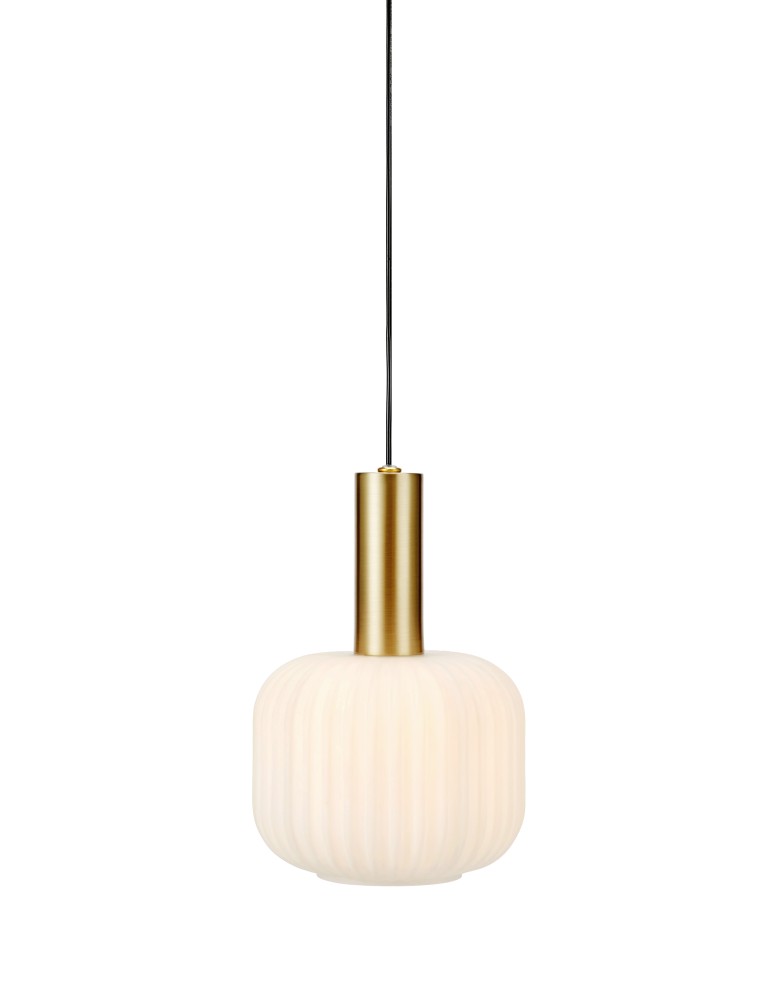 Lampy wiszące - Markslojd SOBER Wisząca Mała 1L Mosiądz/Biały 108123 - produkt kolory-swiatla.pl 1