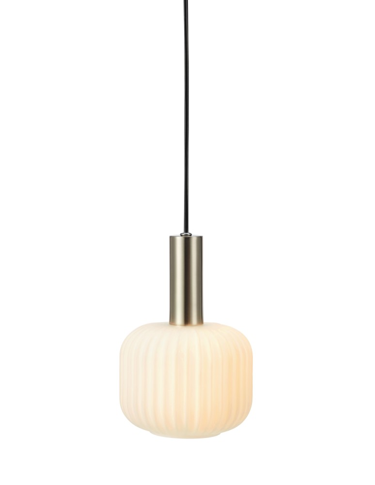 Lampy wiszące - Markslojd SOBER Wisząca Mała 1L Stalowy/Biały 108122 - produkt kolory-swiatla.pl 1