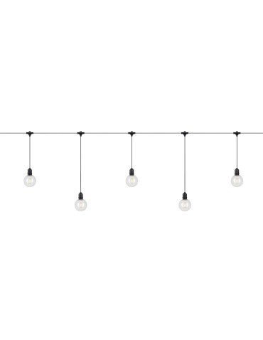 Markslojd GARDEN 24 DECO Łańcuch 10L Extra Czarny/Przezroczysty 108022