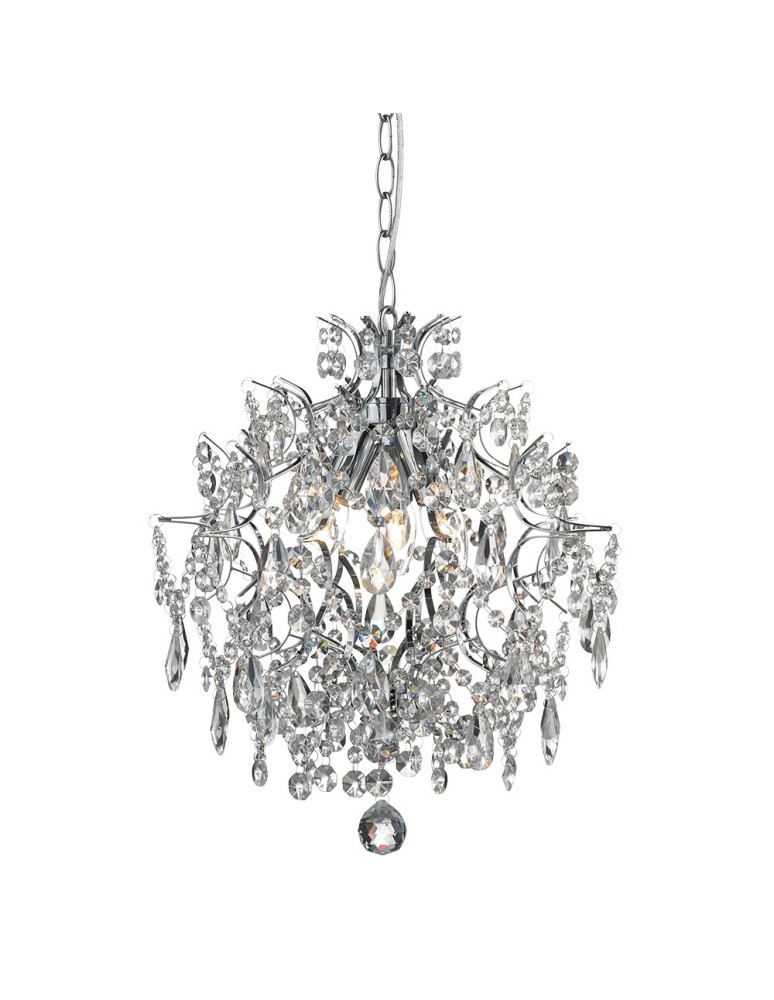 Żyrandole glamour - Markslojd HÄRINGE Wisząca 3L Chrom/MC 104787 - produkt kolory-swiatla.pl 1