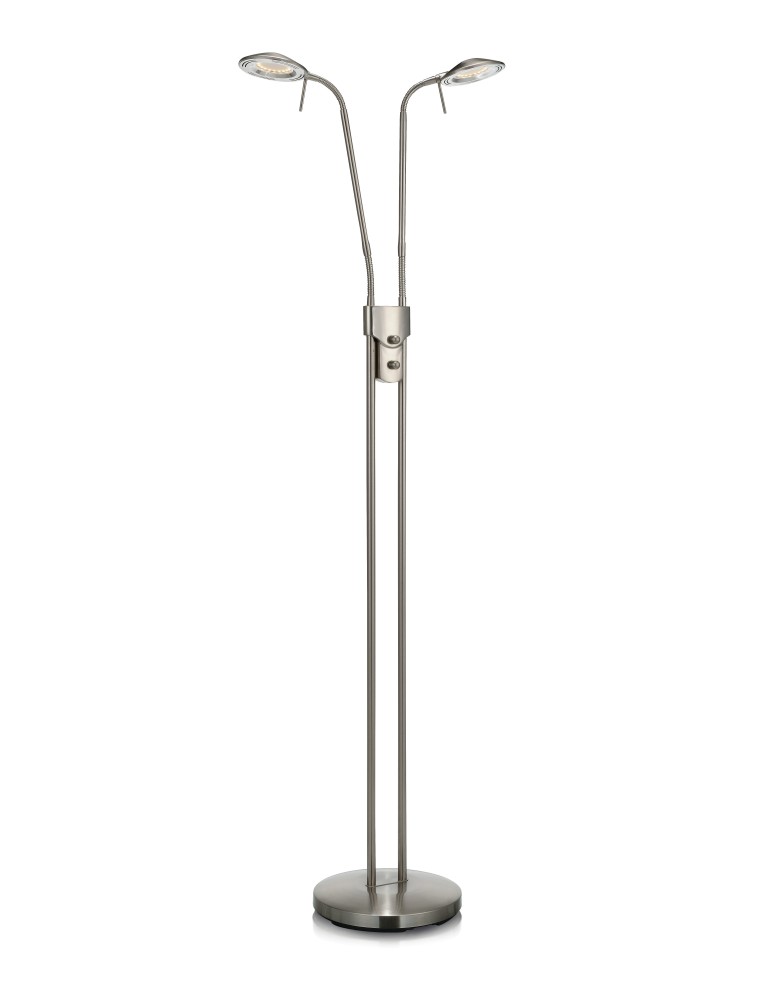 Lampy podłogowe - Markslojd HUDSON Podłogowa 2L Stalowy 105583 - produkt kolory-swiatla.pl 1
