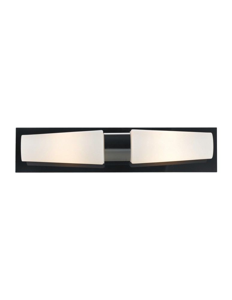 Kinkiety łazienkowe - Markslojd BRASTAD Kinkiet 2L Czarny/Biały IP44 107616 - produkt kolory-swiatla.pl 1