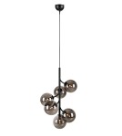 Lampy wiszące kule - Markslojd CALLISTO Wisząca 6L Czarny/Przydymiony 108108 - product 1