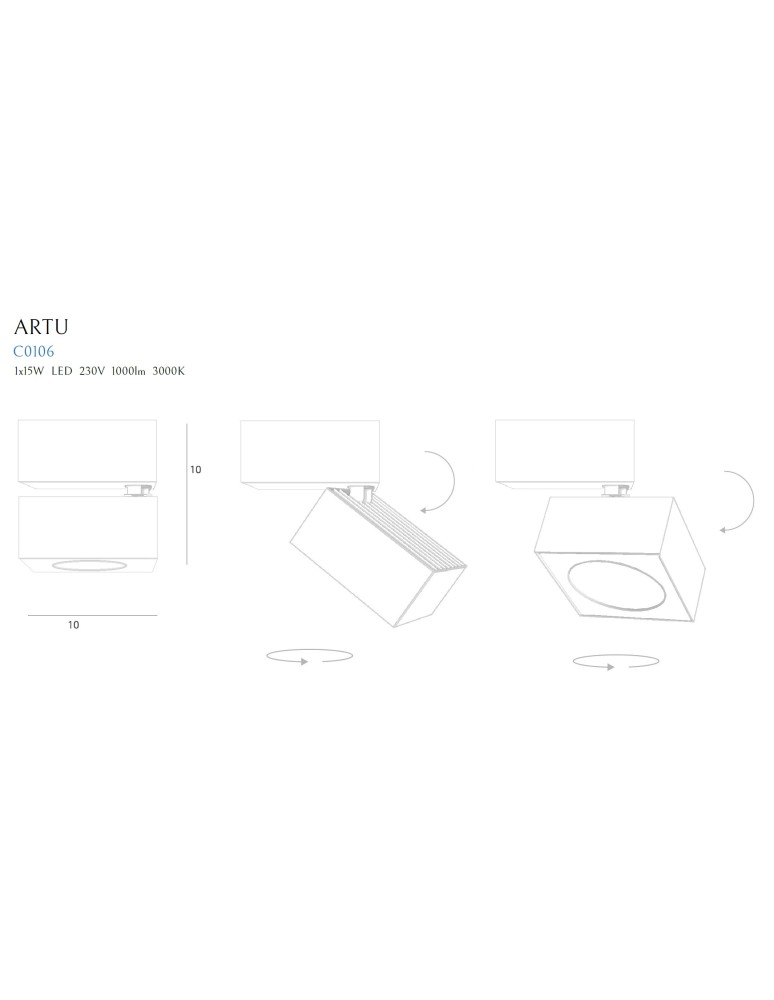 Maxlight Lampa Sufitowa Artu C0106