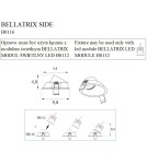 Lampy podtynkowe - oczka - Maxlight Oprawa Wpustowa Bellatrix Side Czarna - Bez Modułu Świetlnego LED H0112 H0116 - produkt 4