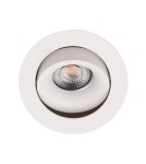 Lampy podtynkowe - oczka - Maxlight Oprawa Wpustowa Bellatrix Tilted Biała - Bez Modułu Świetlnego LED H0112 H0117 - product 1